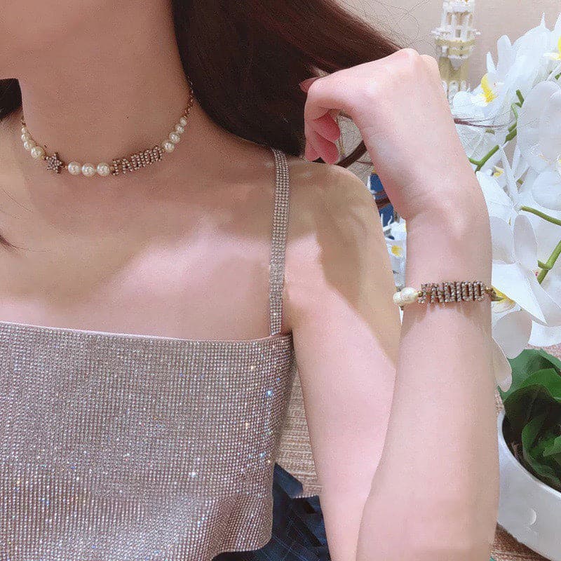 18K Dior Pearl & Crystal J'Adior Bracelet