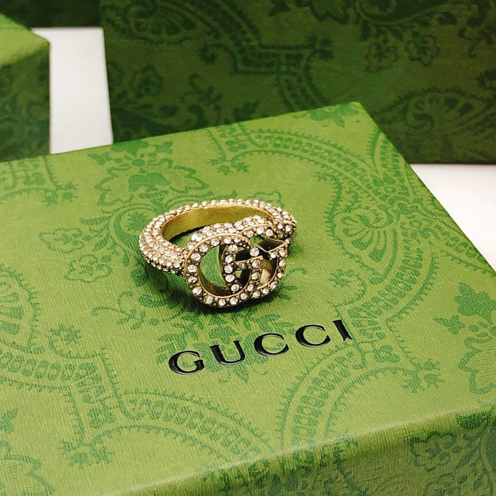 18K Gucci Crystal Ring