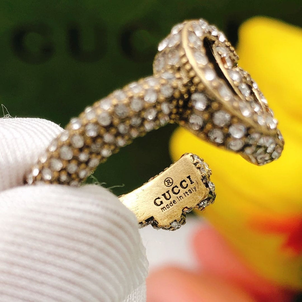 18K Gucci Crystal Ring