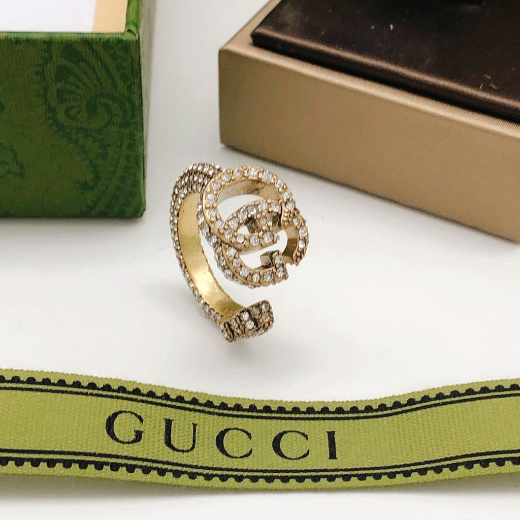 18K Gucci Crystal Ring