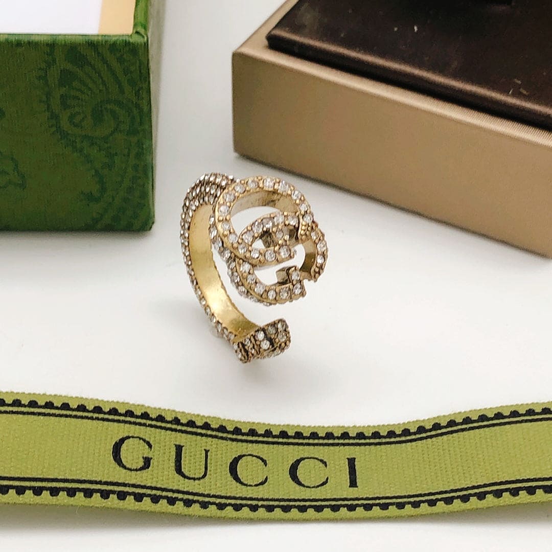 18K Gucci Crystal Ring