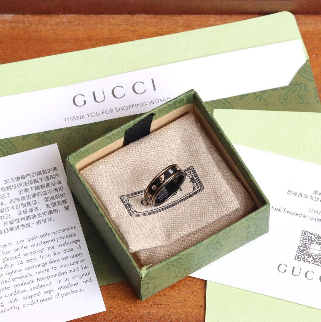 18K Gucci Icon With Gemstones Corundum Ring
