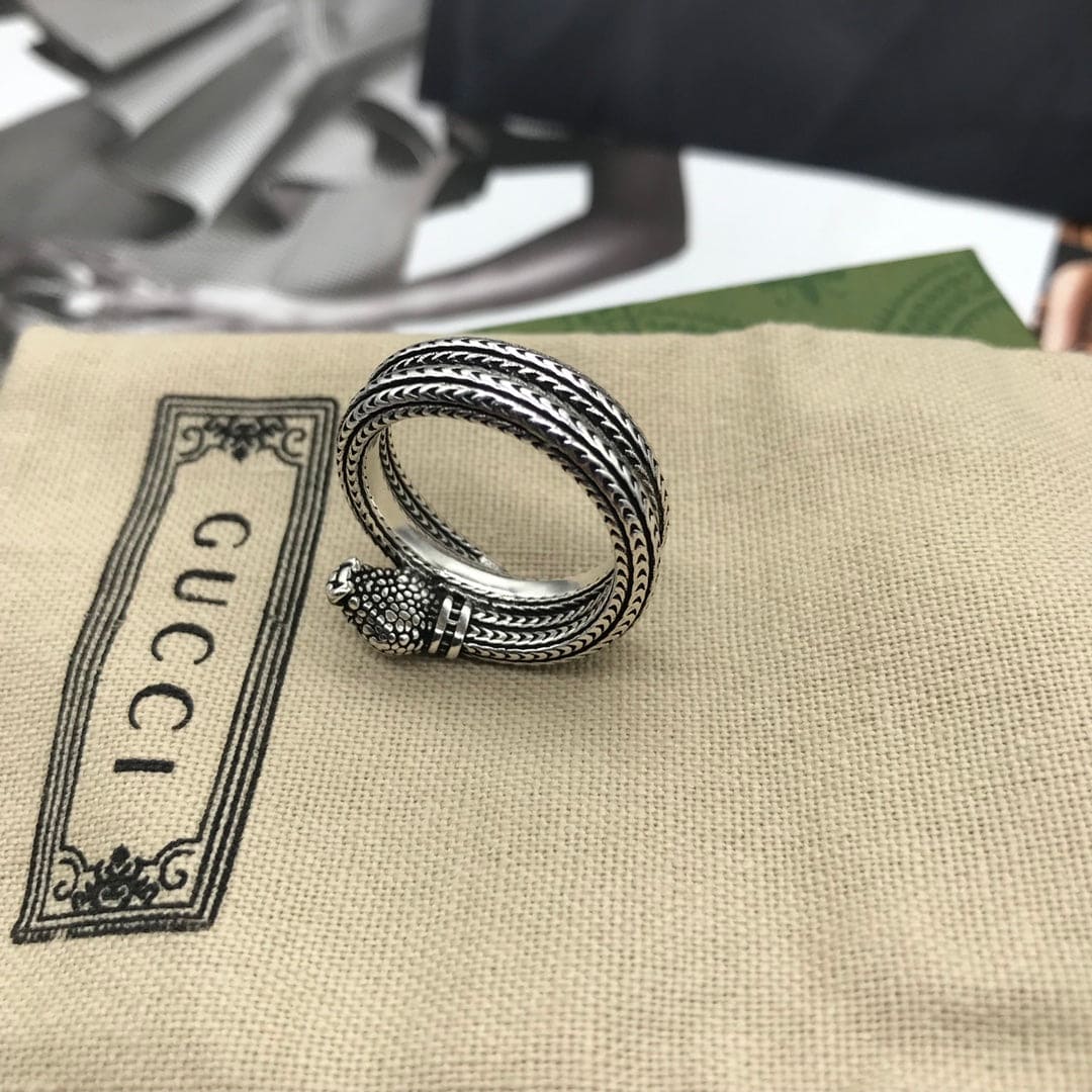 Gucci Garden Silver Snake Ring