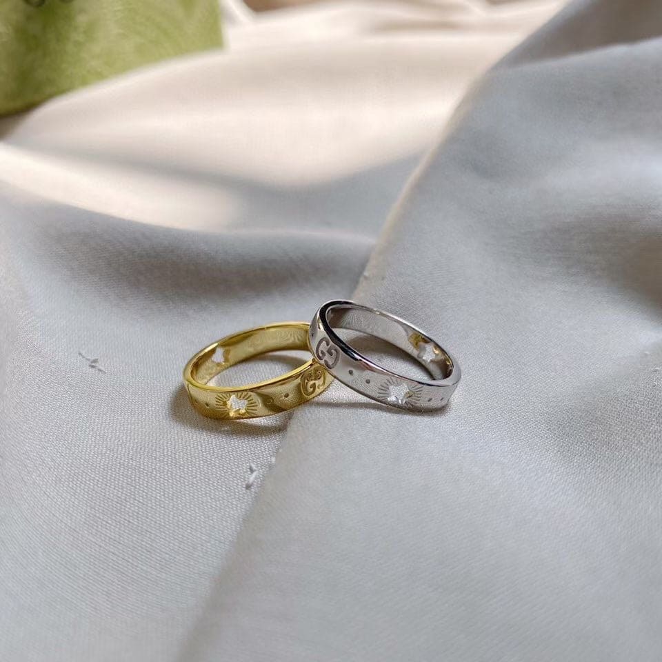 18K Gucci White Gold Ring