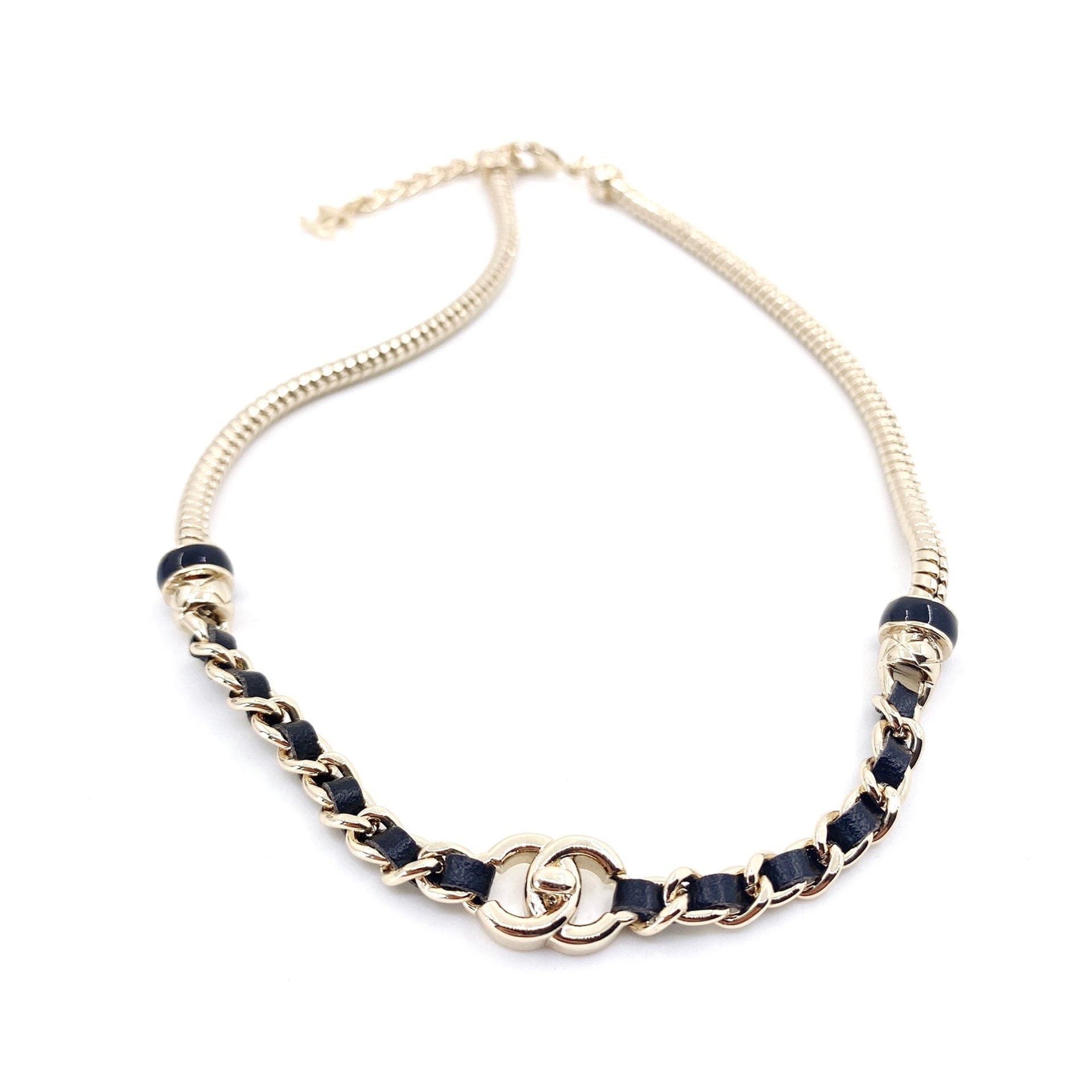 18K Chanel Rhinestone Necklace