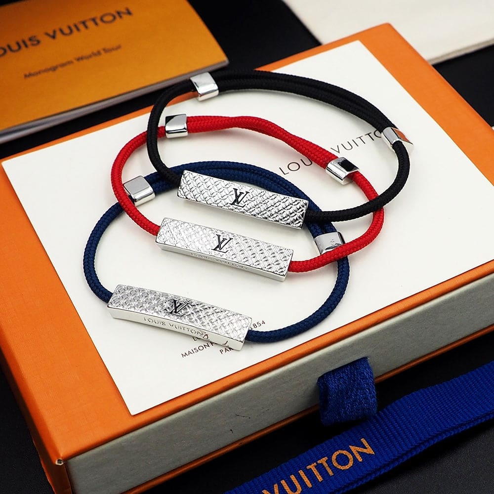 18K Louis Vuitton Champs Elysees Black Bracelet