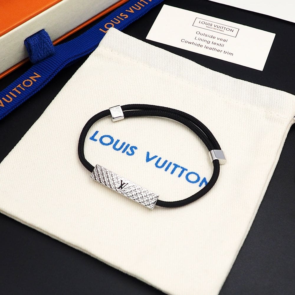 18K Louis Vuitton Champs Elysees Black Bracelet