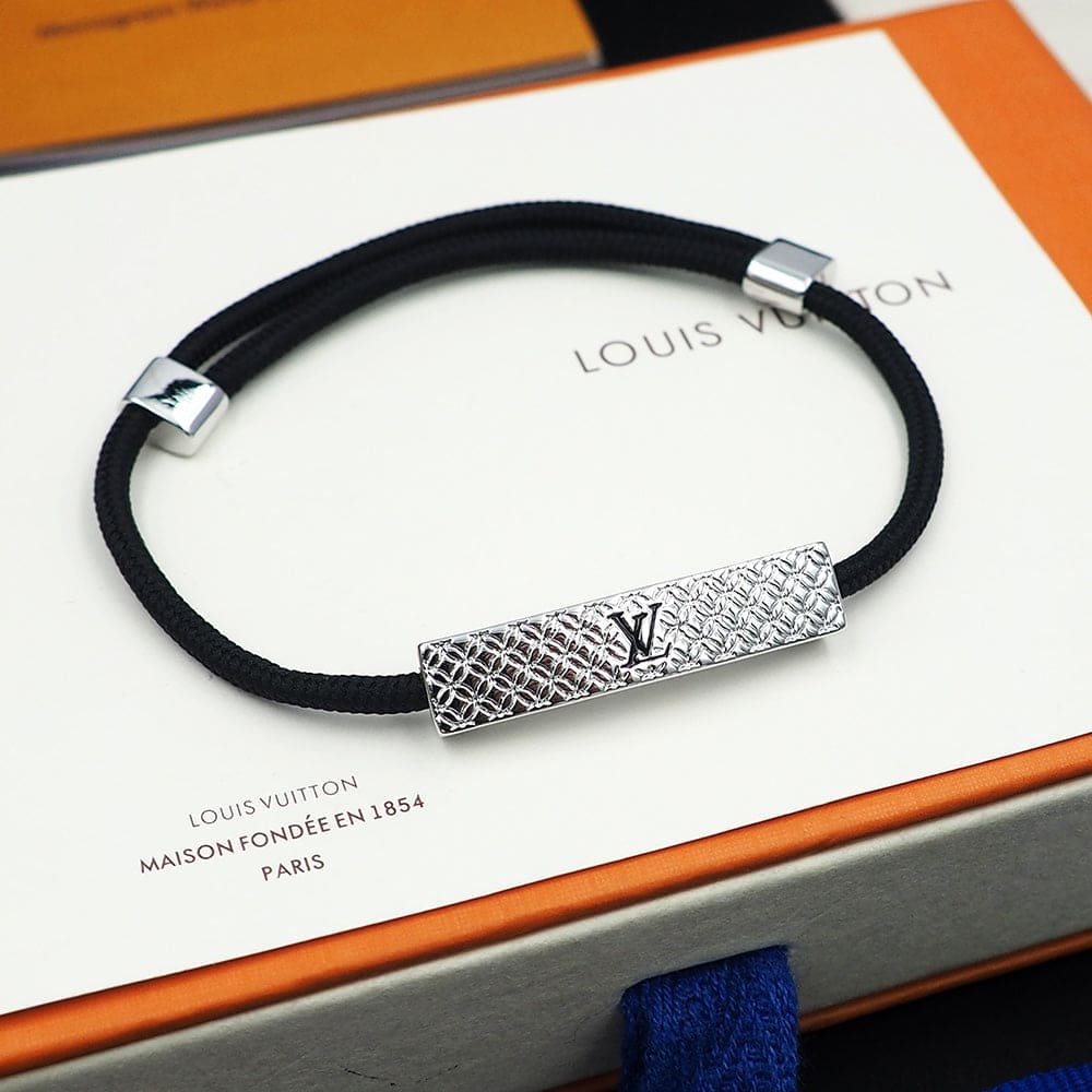 18K Louis Vuitton Champs Elysees Black Bracelet