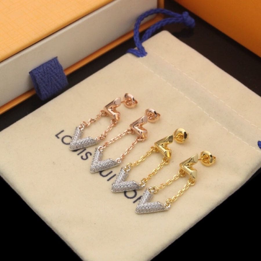 18K Louis Vuitton Volt Upside Down Earrings
