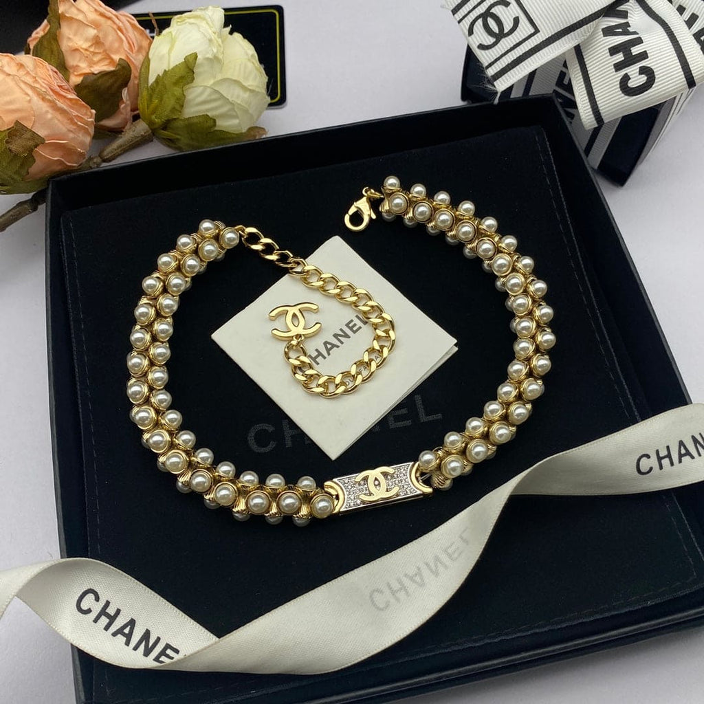 18K Chanel Pearls Chain Bracelet