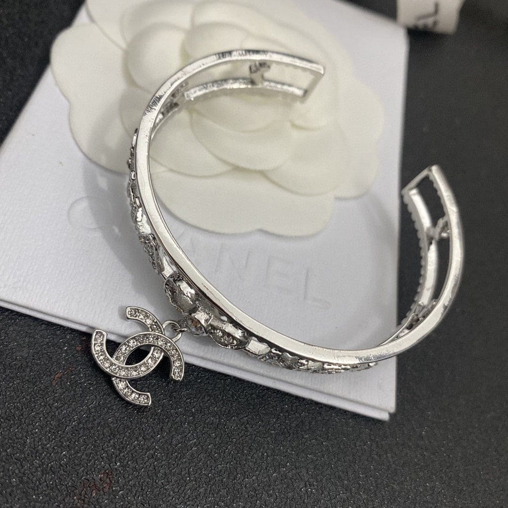 18K Chanel Diamond Open Bracelet