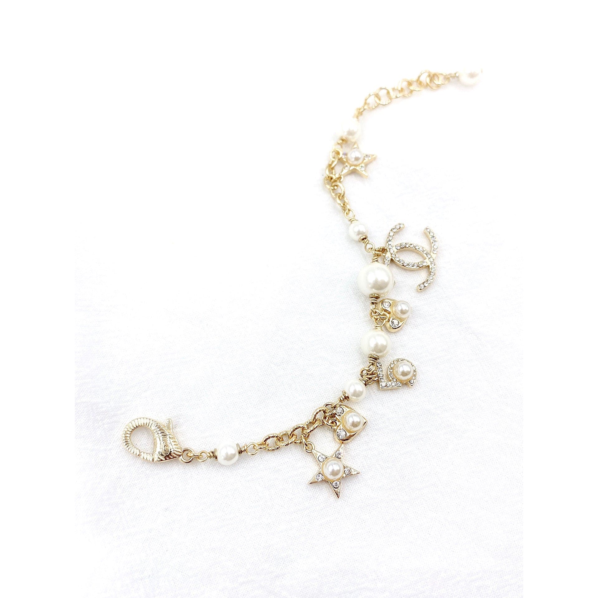 18K Chanel Pearls & Diamonds Bracelet