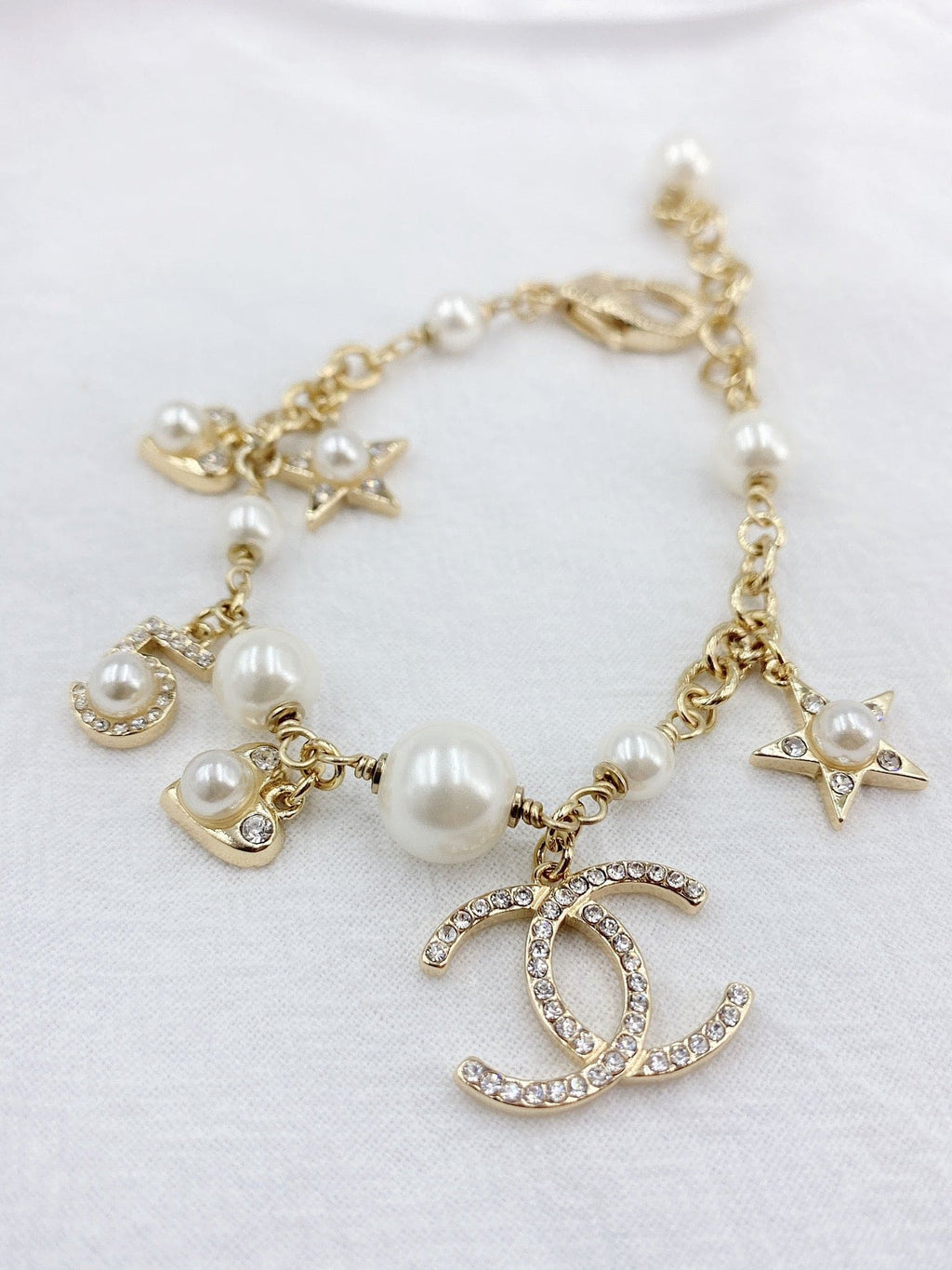 18K Chanel Pearls & Diamonds Bracelet