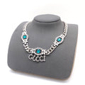 18K Gucci Script Diamonds Necklace
