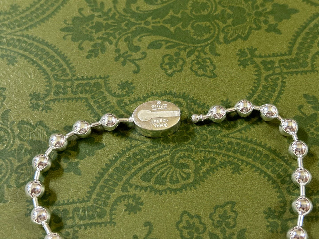 Gucci Interlocking G Green Necklace