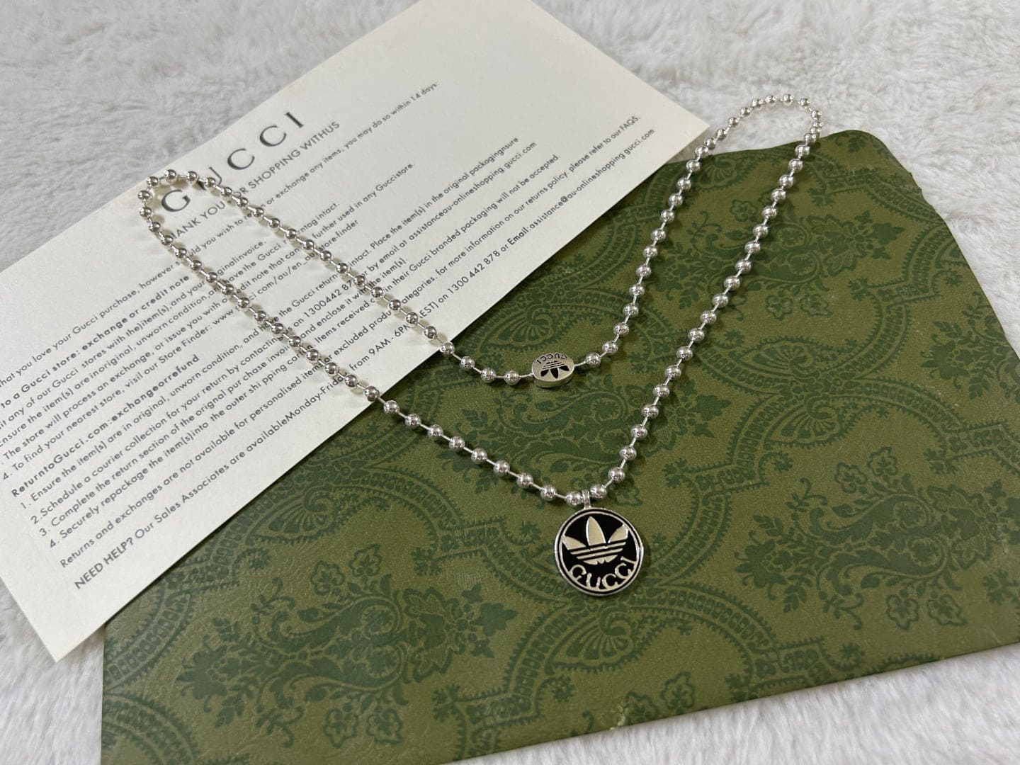 Gucci x Adidas Pendant Boule Necklace