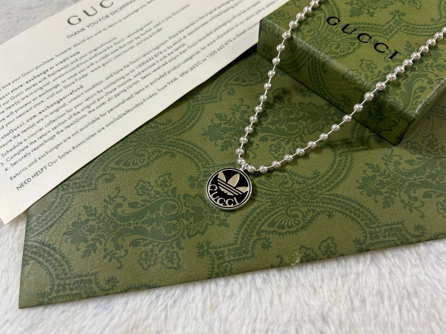 Gucci x Adidas Pendant Boule Necklace