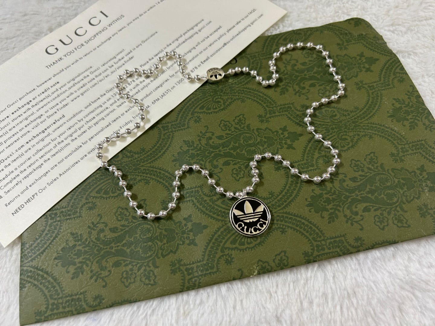Gucci x Adidas Pendant Boule Necklace