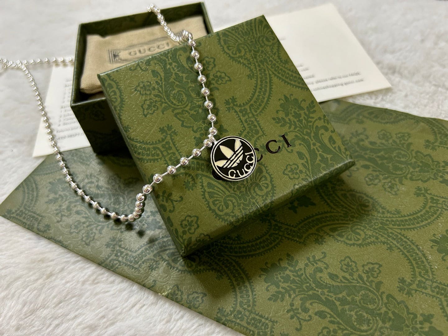 Gucci x Adidas Pendant Boule Necklace