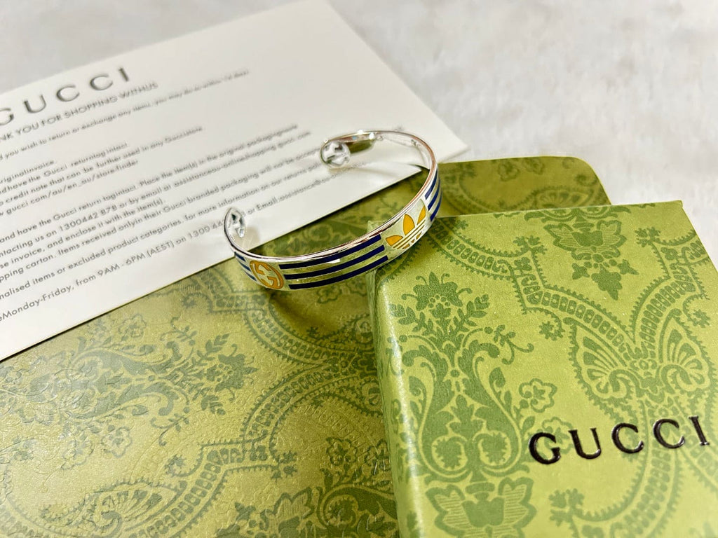 Gucci x Adidas Cuff Blue Bracelet