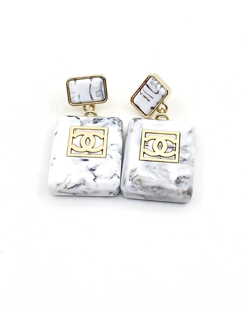 18K Chanel Eternal No??5 Earrings