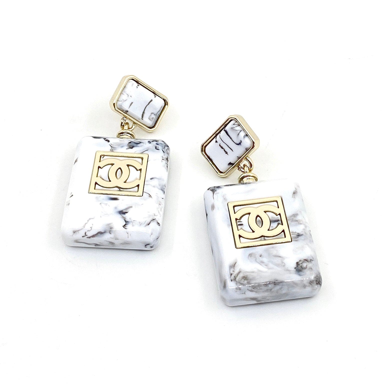 18K Chanel Eternal No??5 Earrings