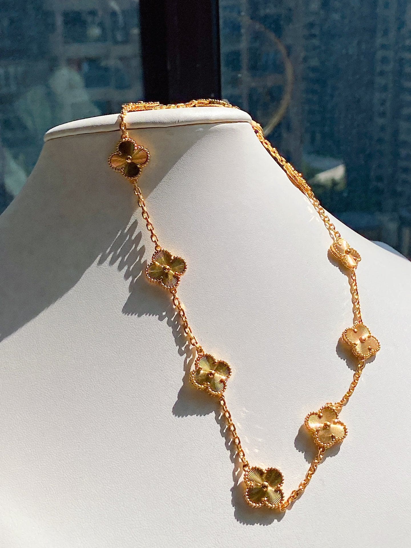 18K Van Cleef & Arpels Vintage Alhambra 10 Motifs Necklace