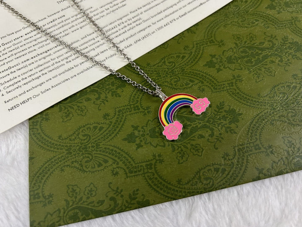 Gucci Rainbow Pendant Necklace