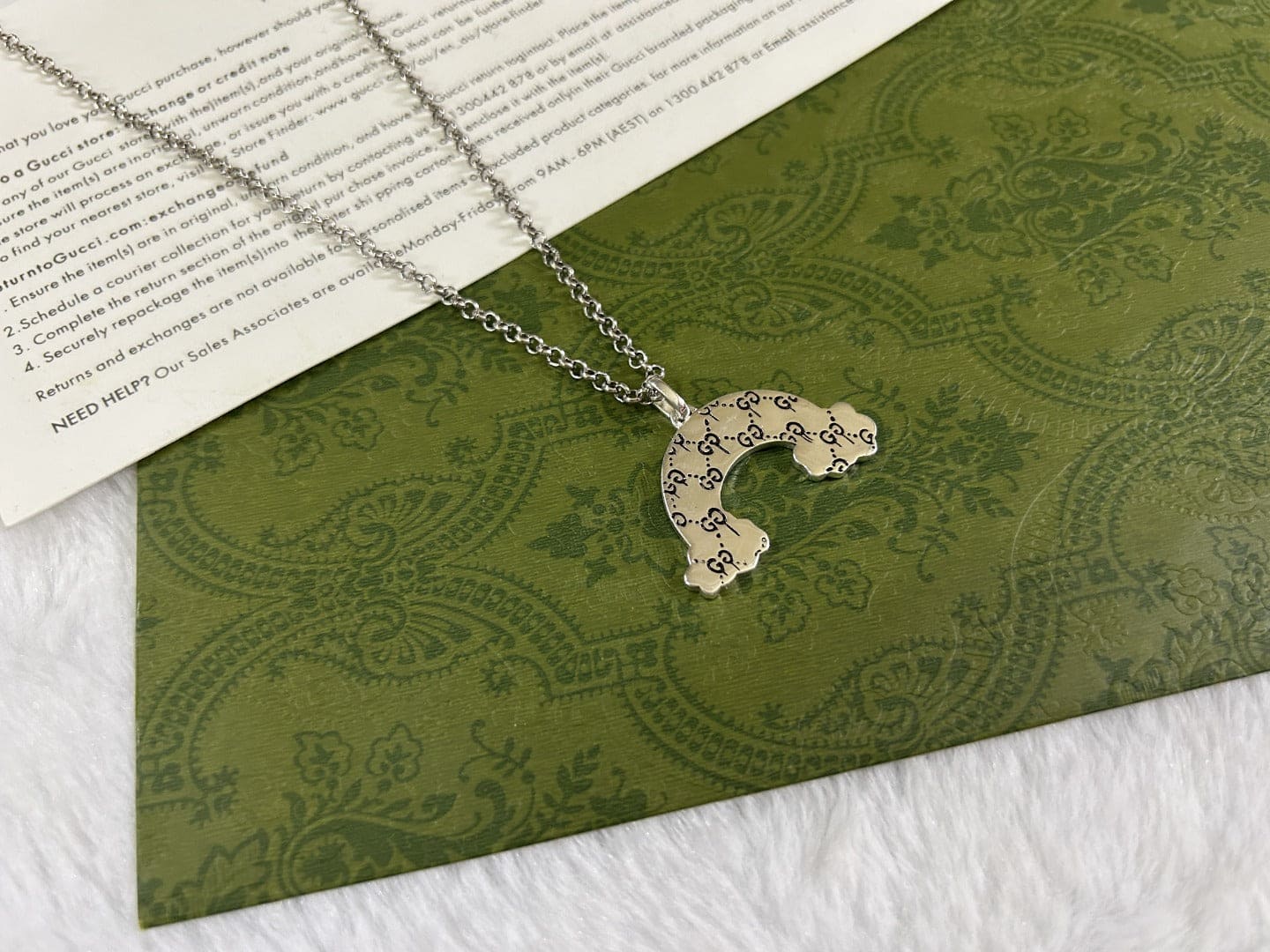Gucci Rainbow Pendant Necklace
