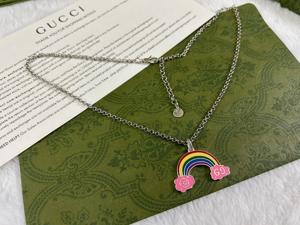Gucci Rainbow Pendant Necklace