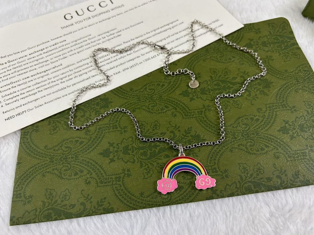 Gucci Rainbow Pendant Necklace