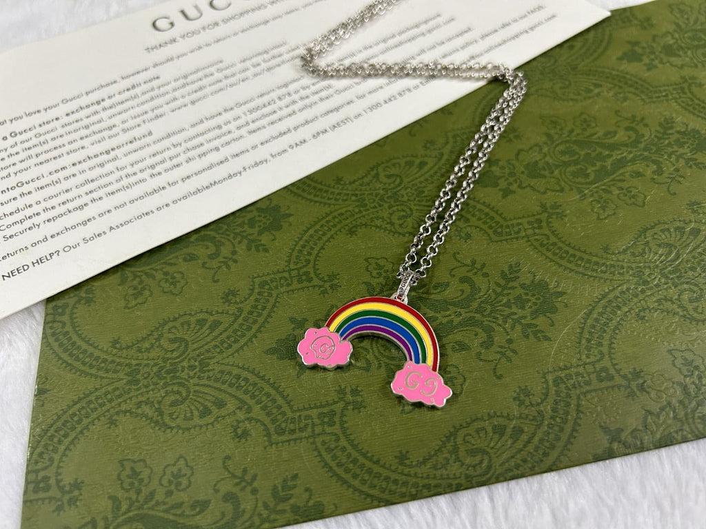 Gucci Rainbow Pendant Necklace