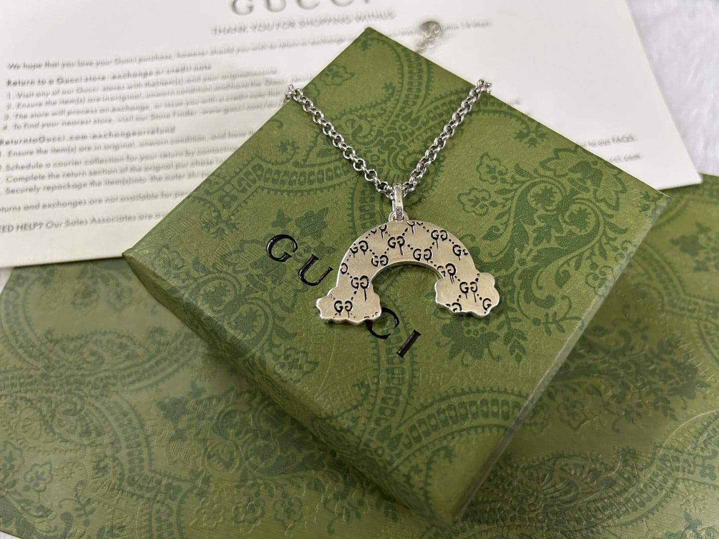 Gucci Rainbow Pendant Necklace