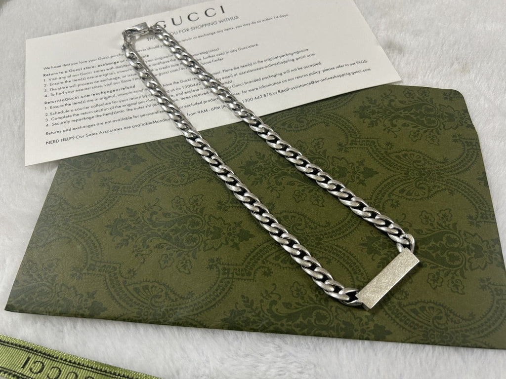 Gucci Enamel Chain Necklace