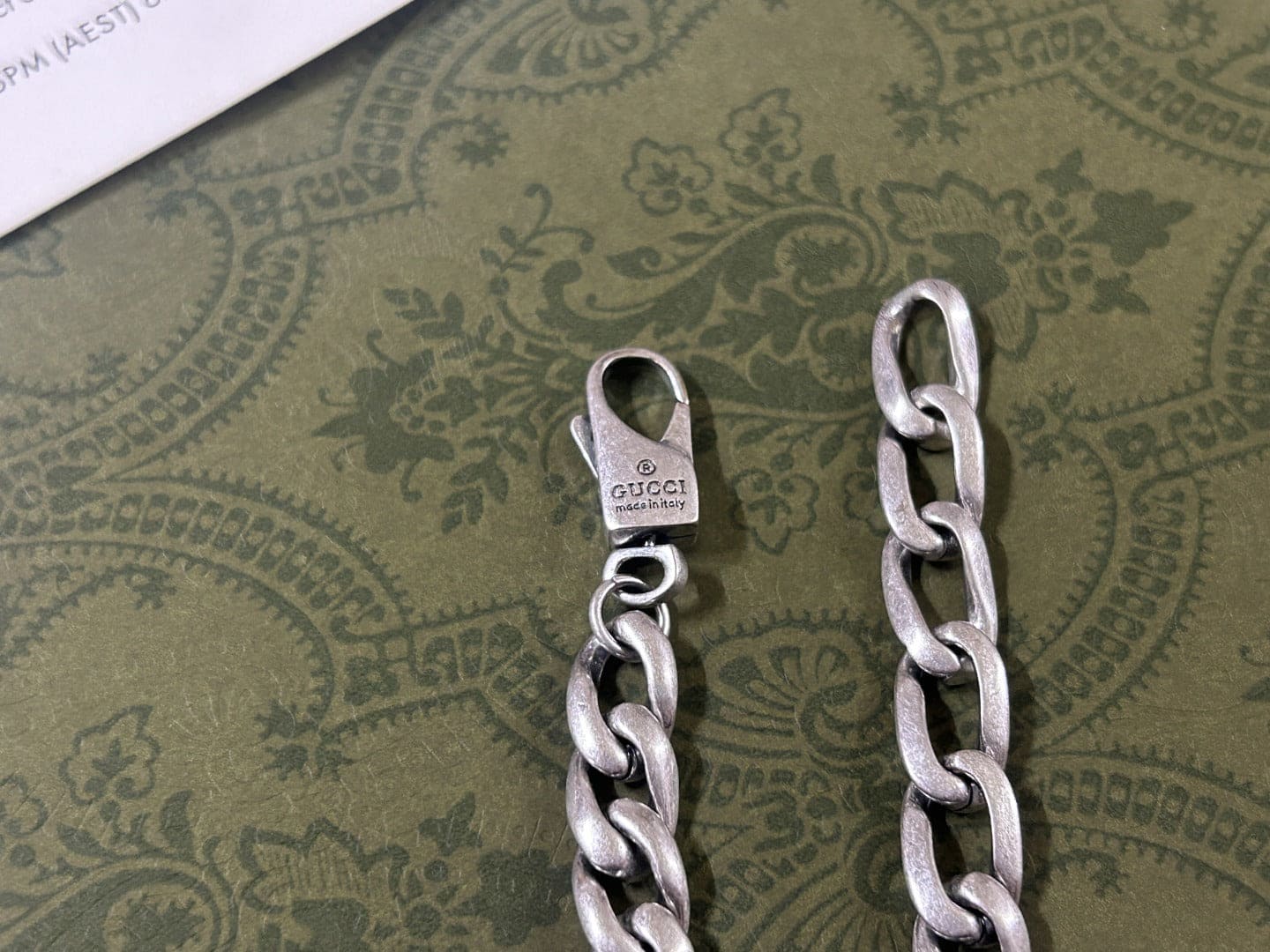 Gucci Enamel Chain Necklace