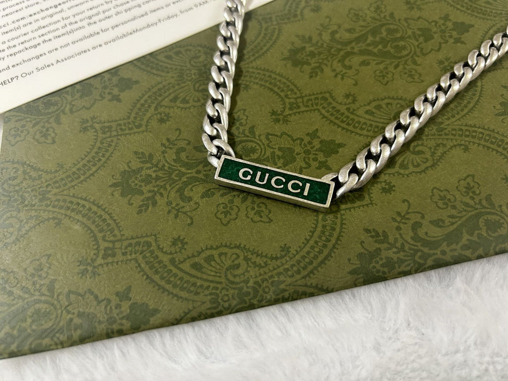 Gucci Enamel Chain Necklace