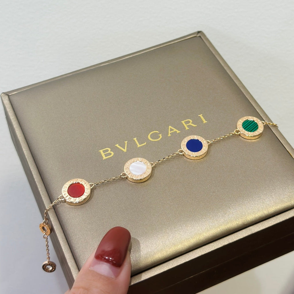 18K BVLGARI BV Carnelian Bracelet