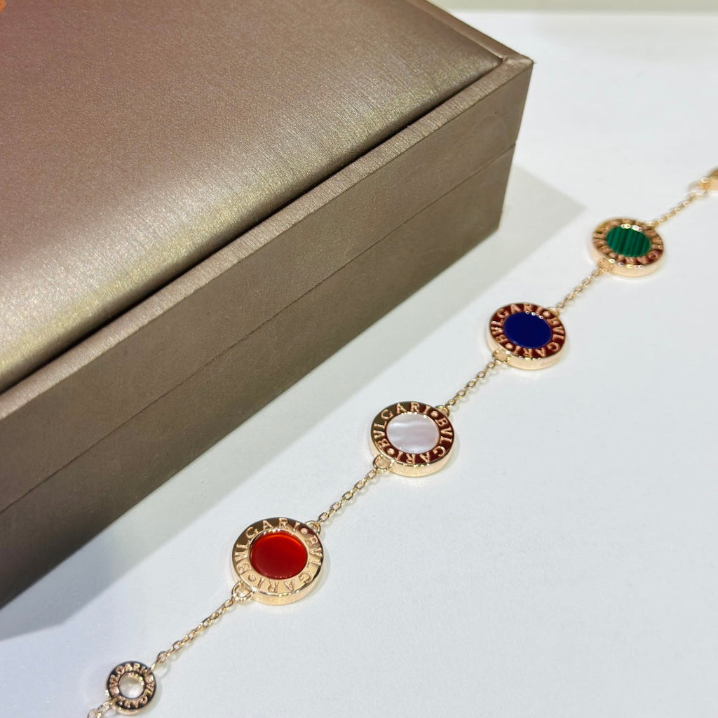 18K BVLGARI BV Carnelian Bracelet