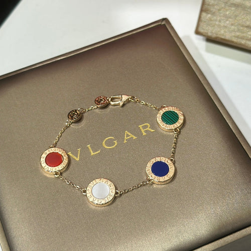 18K BVLGARI BV Carnelian Bracelet
