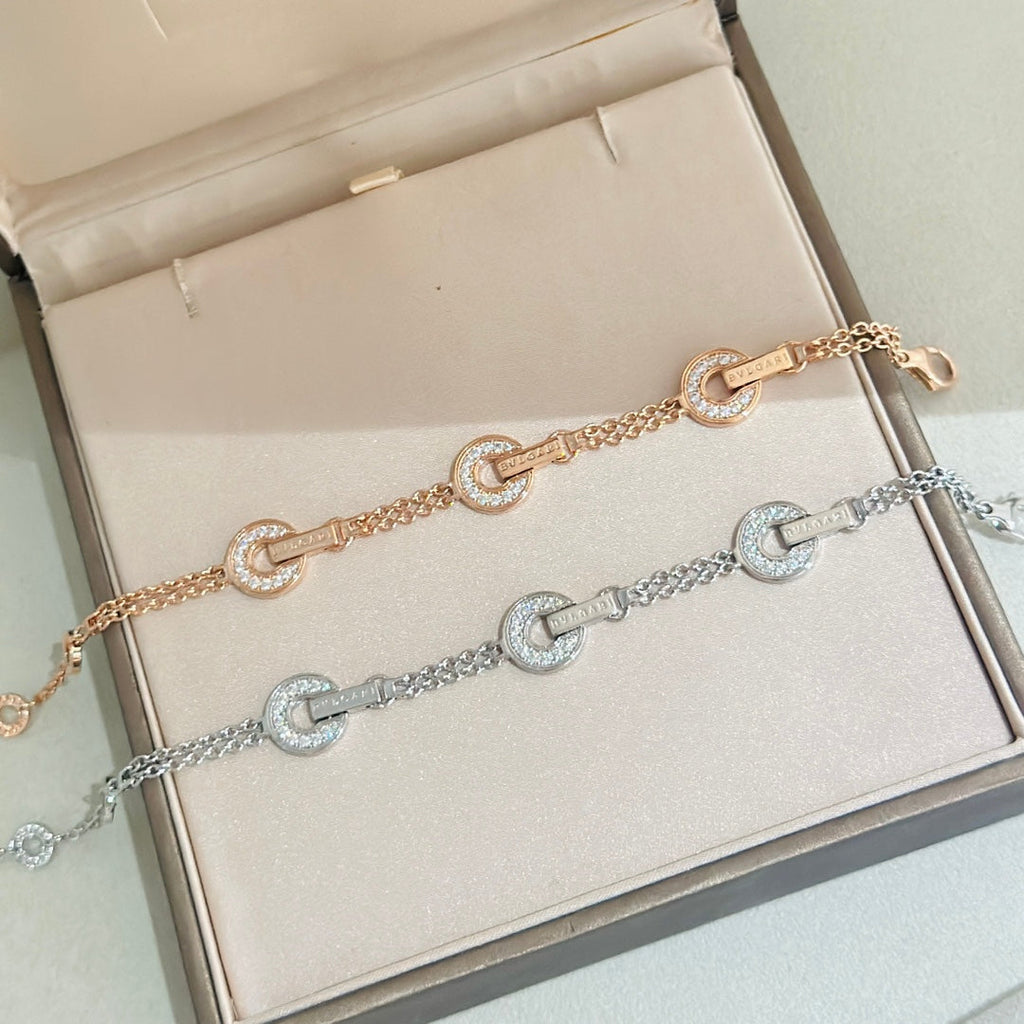 18K BVLGARI BV Openwork Bracelet
