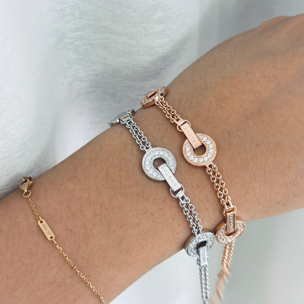 18K BVLGARI BV Openwork Bracelet