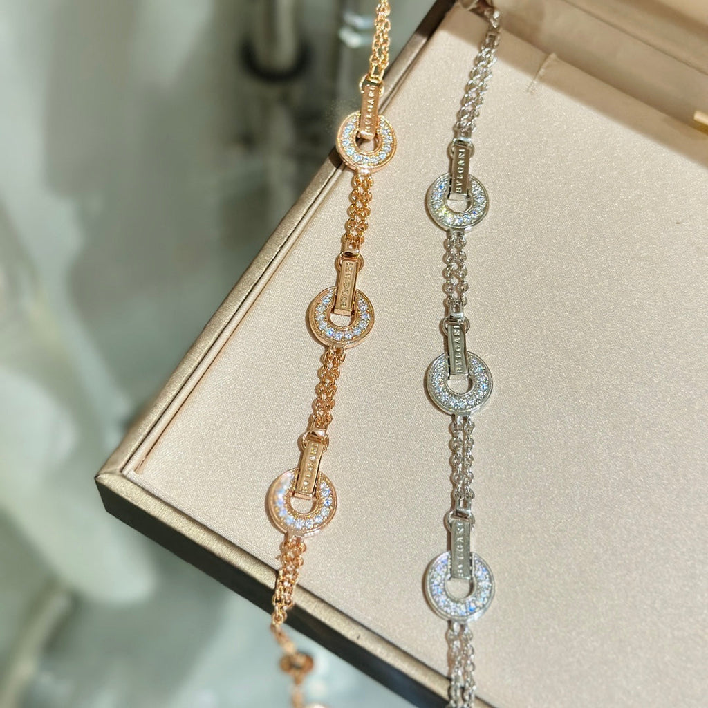 18K BVLGARI BV Openwork Bracelet