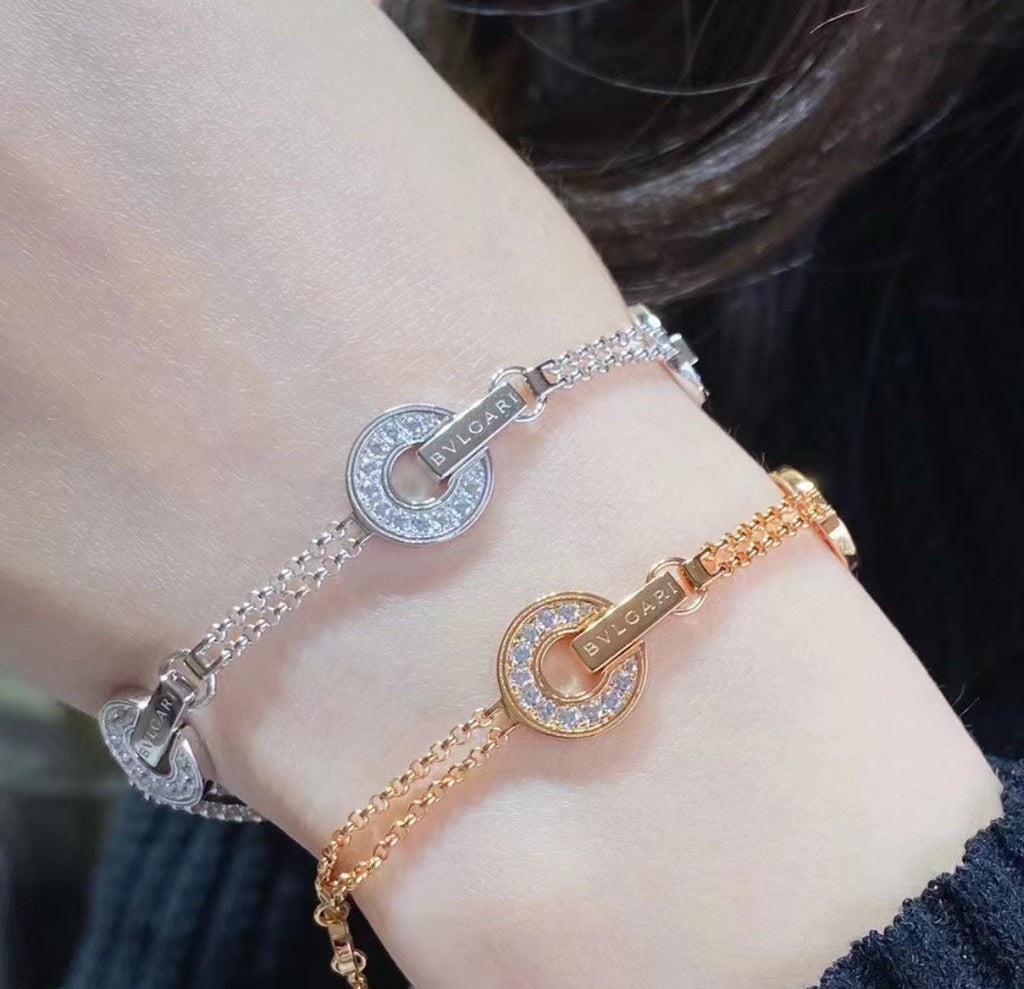 18K BVLGARI BV Openwork Bracelet