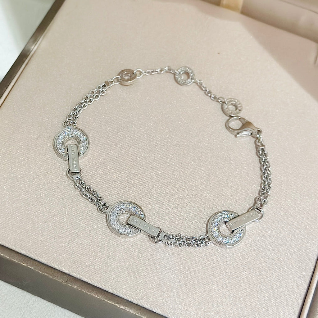 18K BVLGARI BV Openwork Bracelet