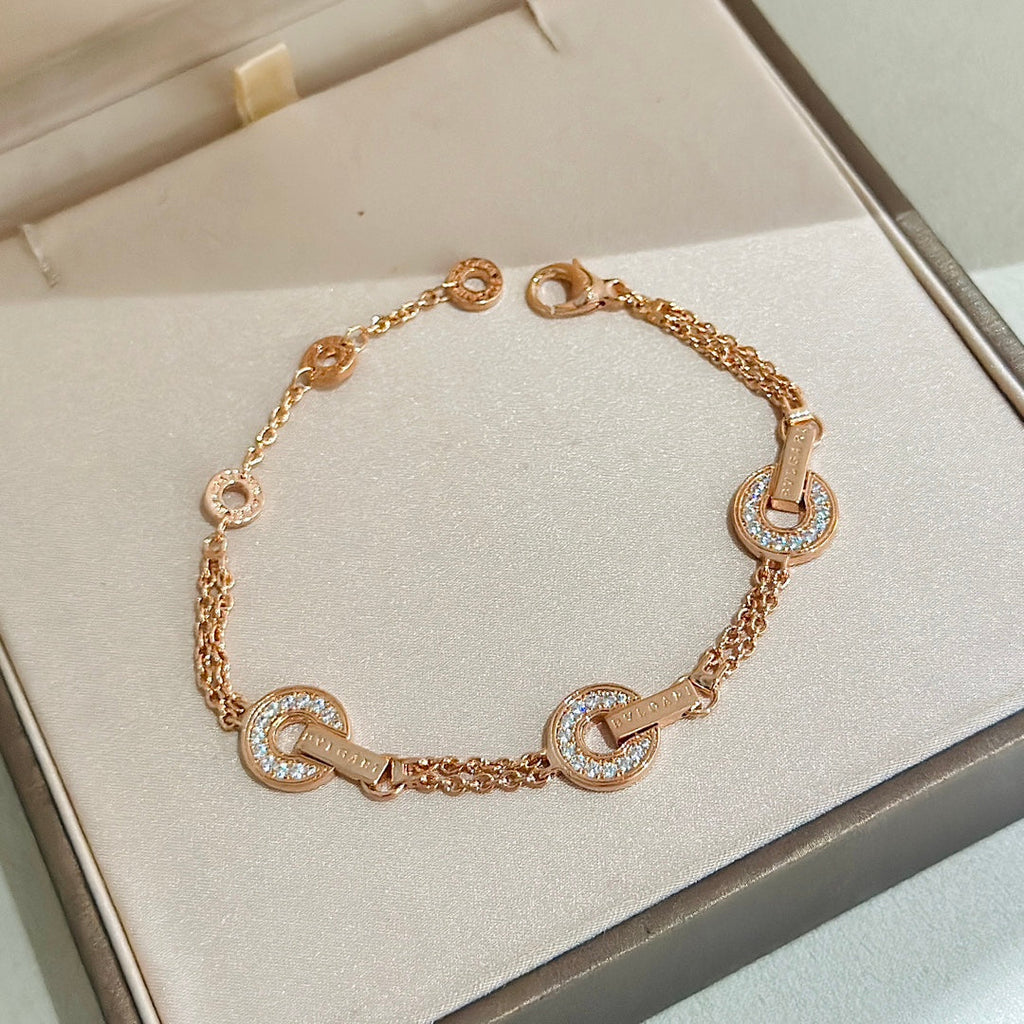 18K BVLGARI BV Openwork Bracelet