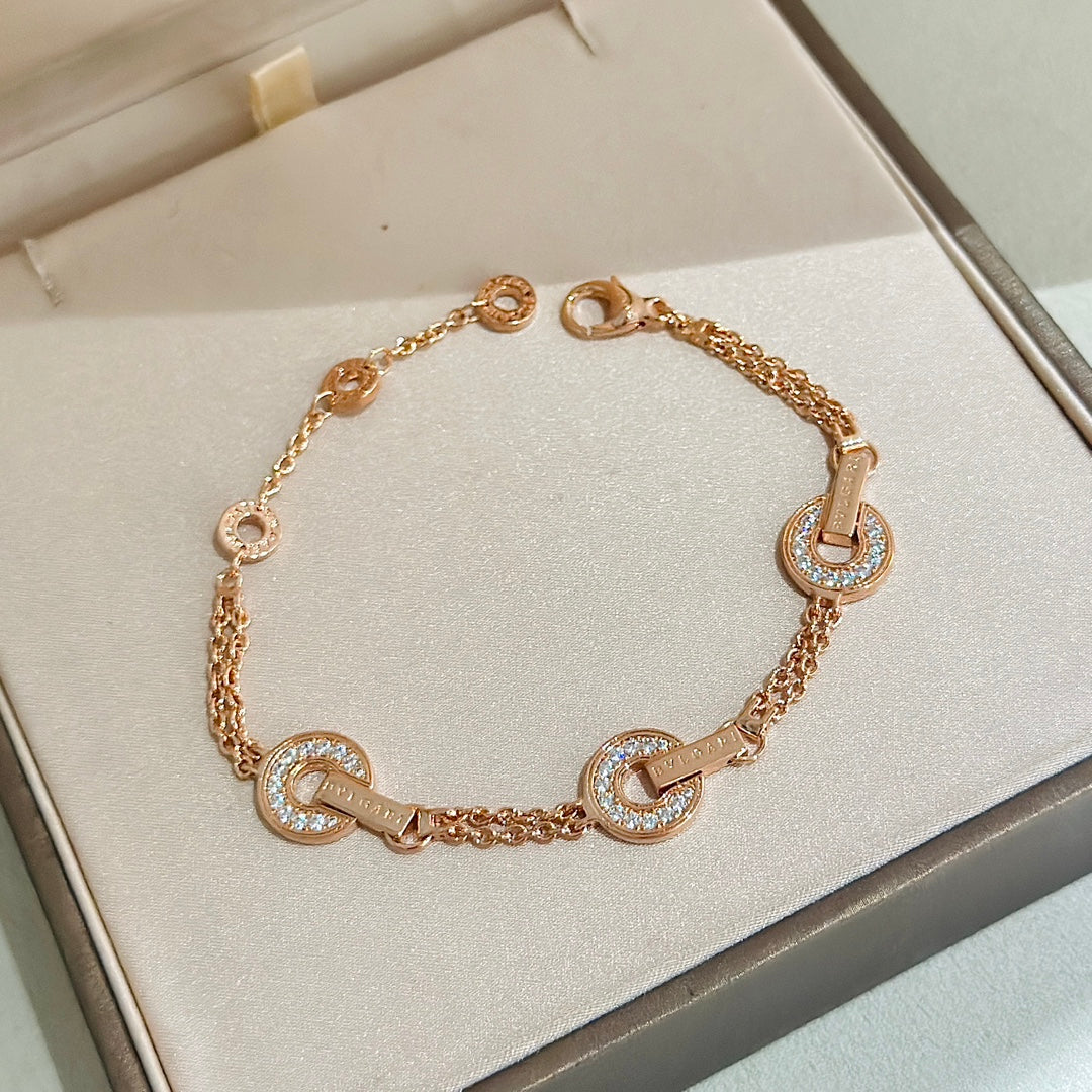 18K BVLGARI BV Openwork Bracelet
