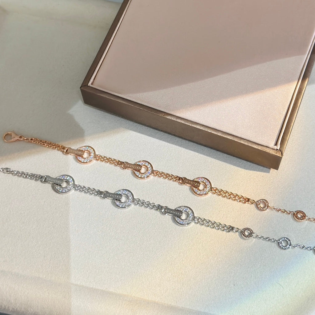 18K BVLGARI BV Openwork Bracelet