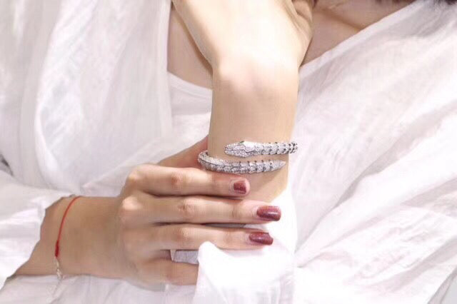 18K BVLGARI BV Serpenti Tubolari Diamond Bracelet