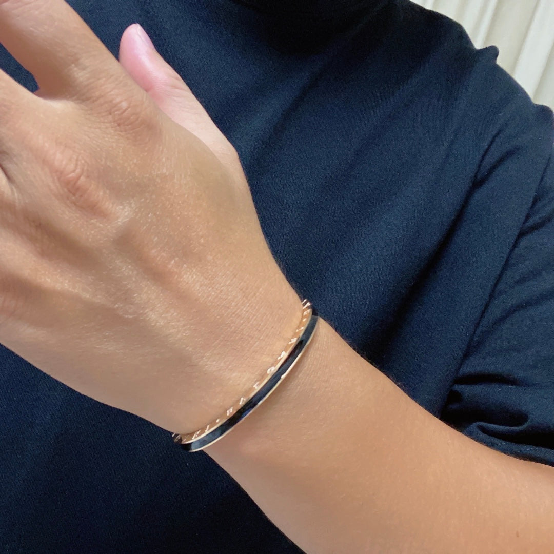 18K BVLGARI B.Zero1 Black Ceramic Bracelet