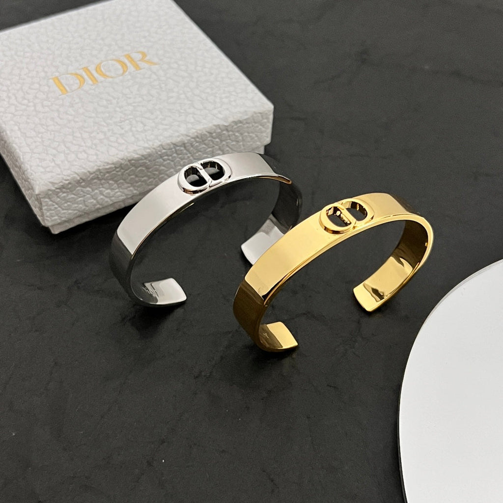 18K Dior Cuff Thin Bracelet